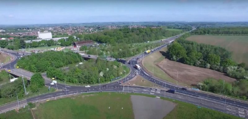 M1 J23 Roundabout June 2021