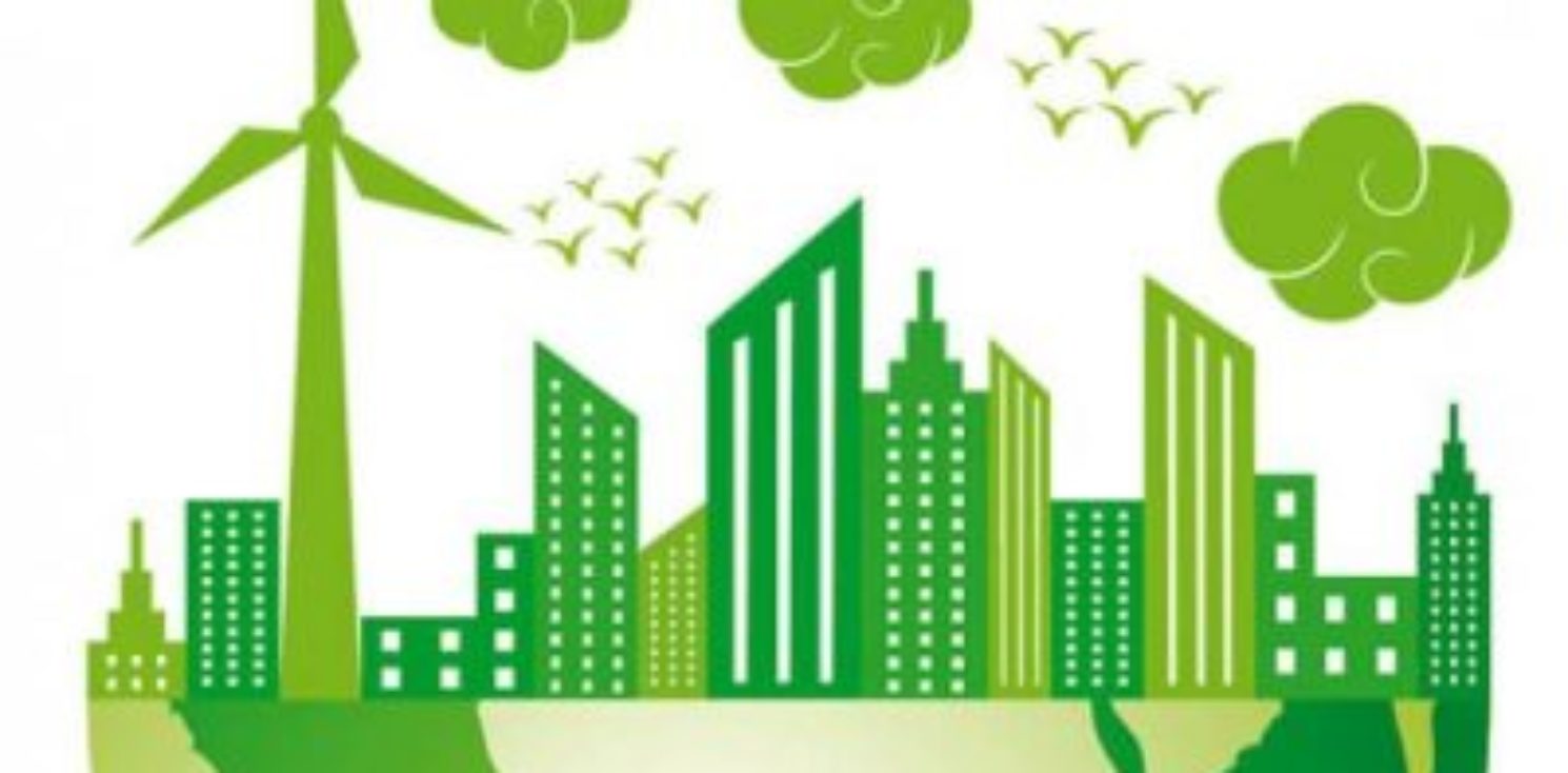Net Zero Green low carbon skyline
